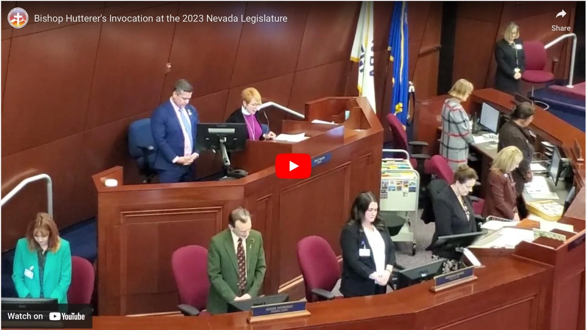 LEAN and Bishop Hutterer attend Nevada legislature