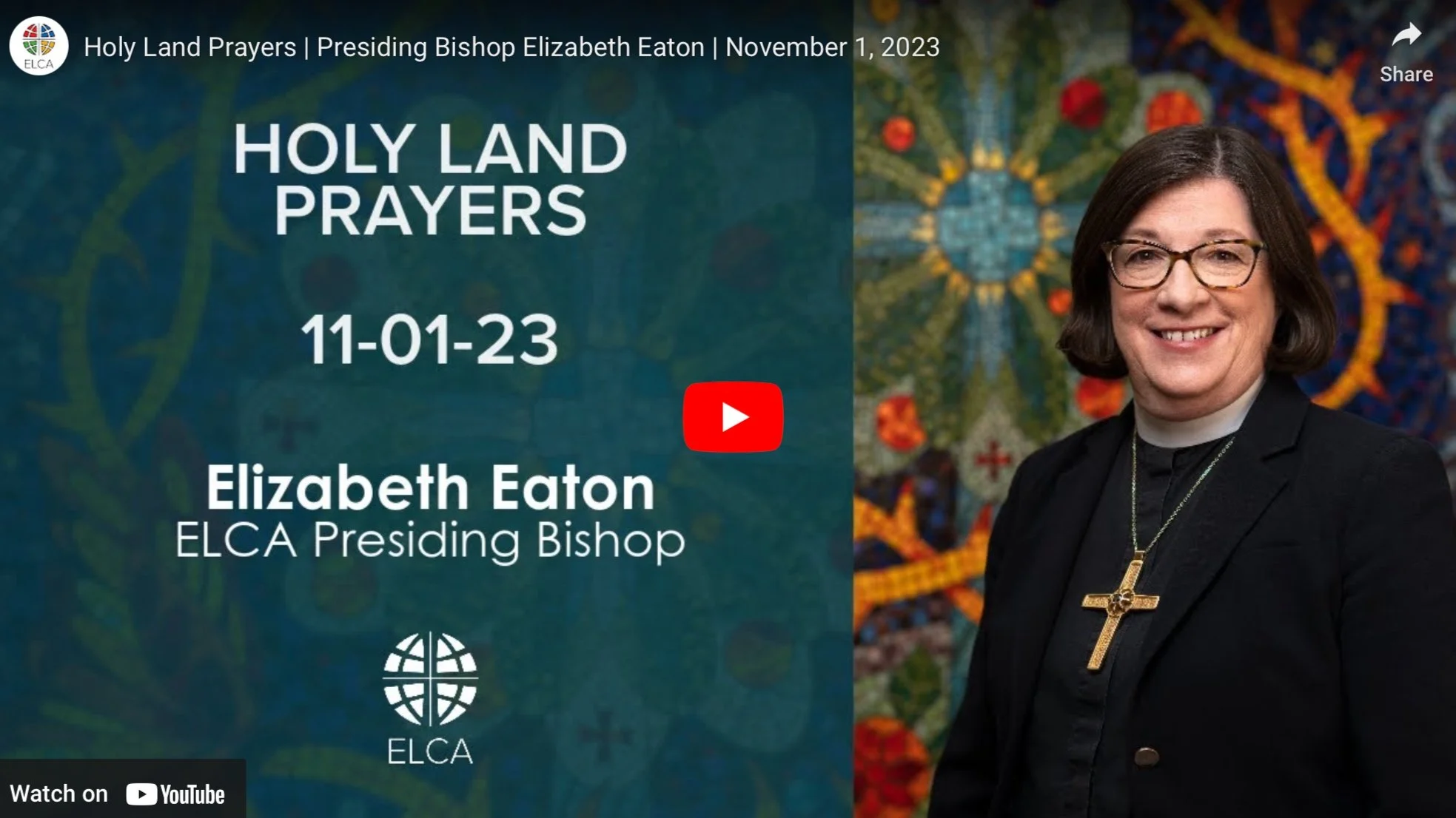 Bishop Eaton: Holy Land Prayers