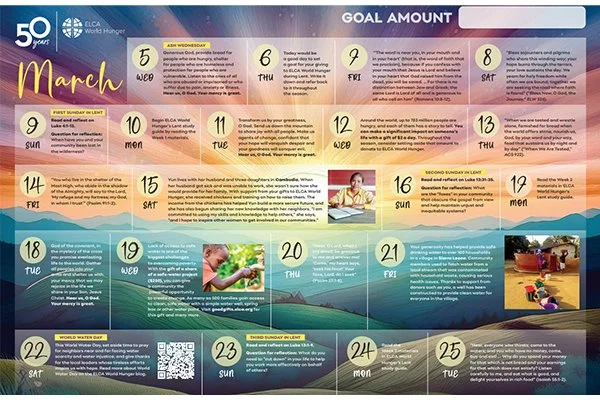 Journey Through Lent: ELCA World Hunger Resources Now Available