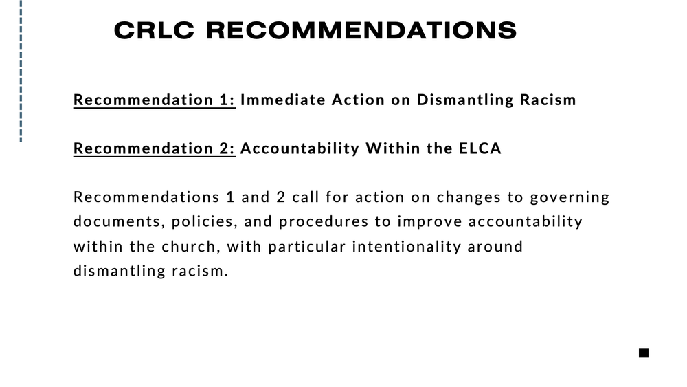 Commission for a Renewed Lutheran Church (CRLC) Annual Report