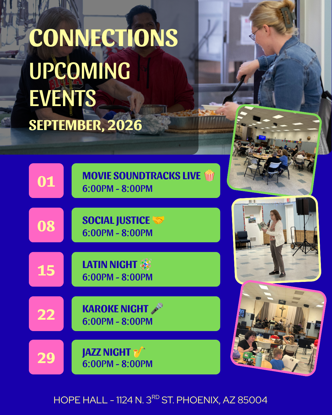 Connections at Grace Lutheran in Phoenix Offers a September of Community, Music, and Welcome