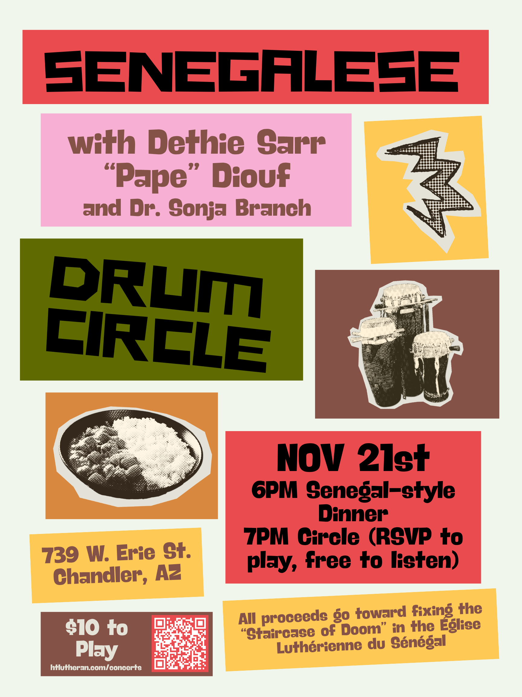 Drumming and Dinner for a Cause at Holy Trinity in Chandler