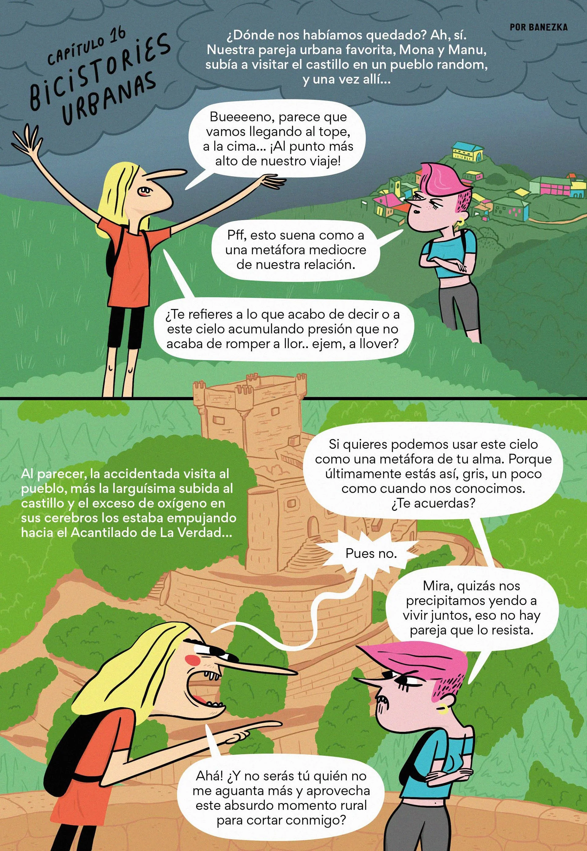 La inocente escapadita rural coge intensidad y acerca a la parejita al abismo de lo inesperado.