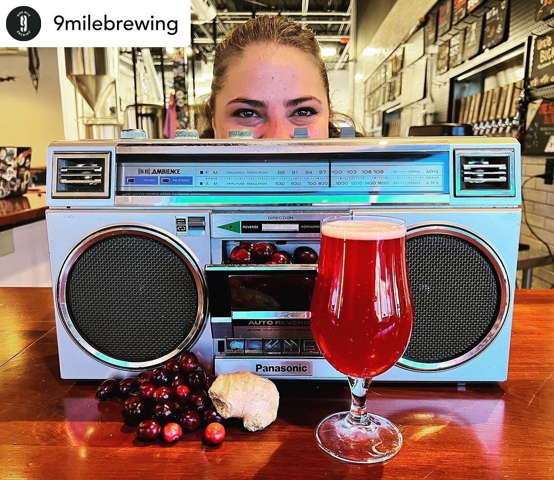 Excited for this one!!&bull; @9milebrewing ❤️New Beer Day!❤️

Boombox Apologies - Cranberry Berliner Weiss a collaboration with @crkerber 

John Cusack... a boombox... Peter Gabriel's damn fine voice... ring a bell, anyone? Welp, this lil' slapper of