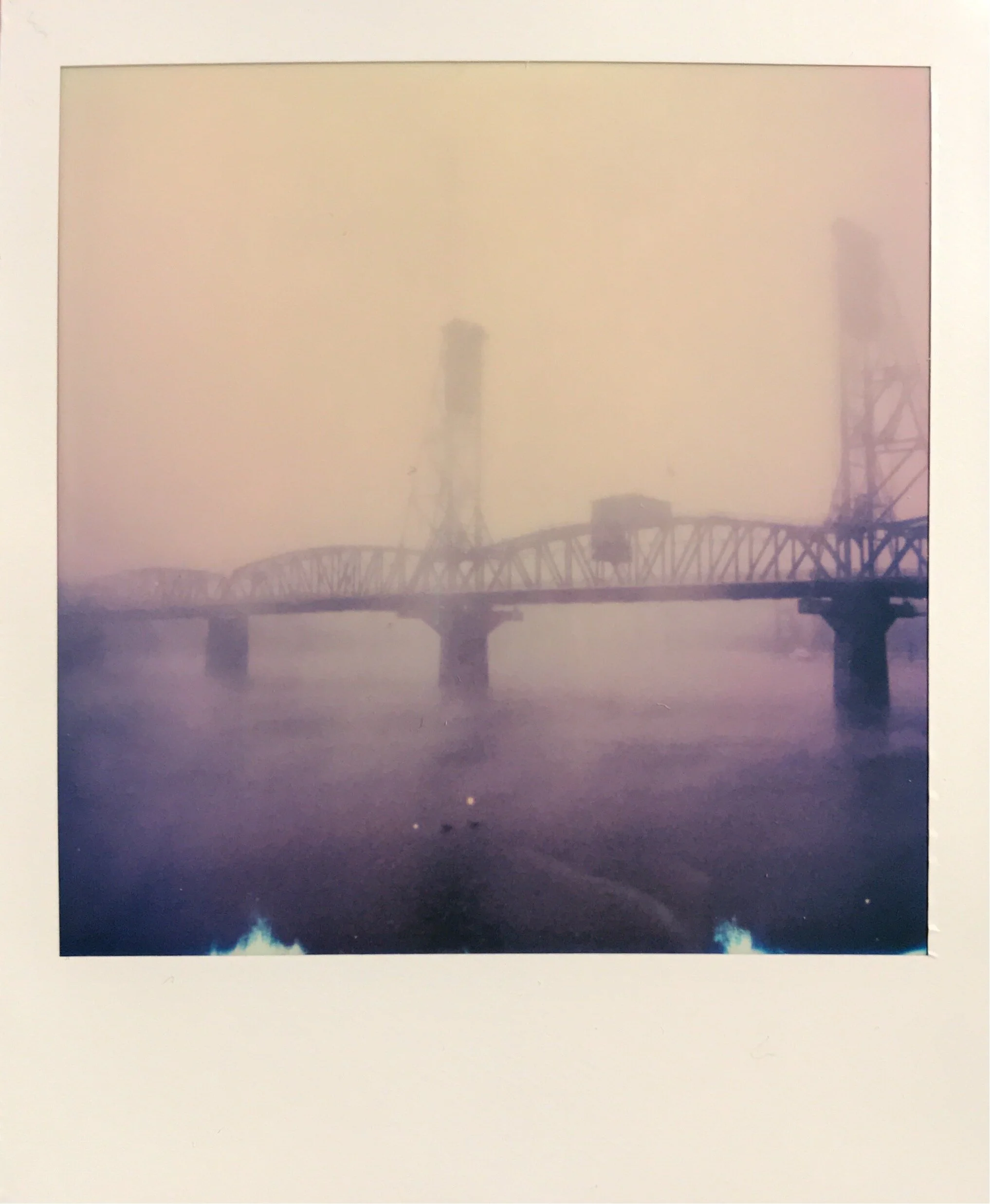 Early Morning Fog and the Hawthorne Bridge 