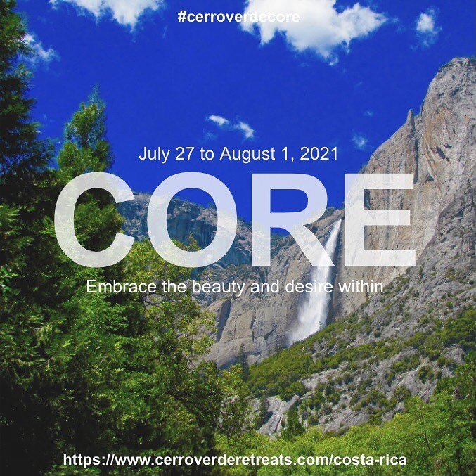 Join us for the &quot;CORE&quot; retreat in Costa Rica from July 27 to August 1. Through &quot;CORE&quot; you will find yourself resting in a container of enriched peace, encouraged to express yourself freely.  #cerroverderetreats #shiftwellness #pla