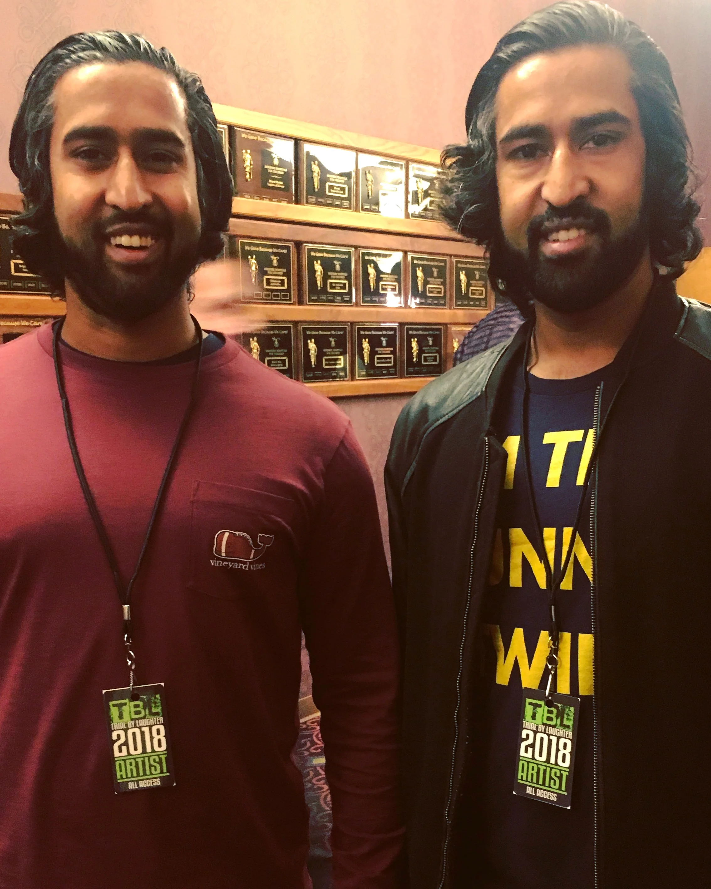  The Twindians before being selected as a Crowd Favorite at the Comcast Trial by Laughter Comedy Festival. 