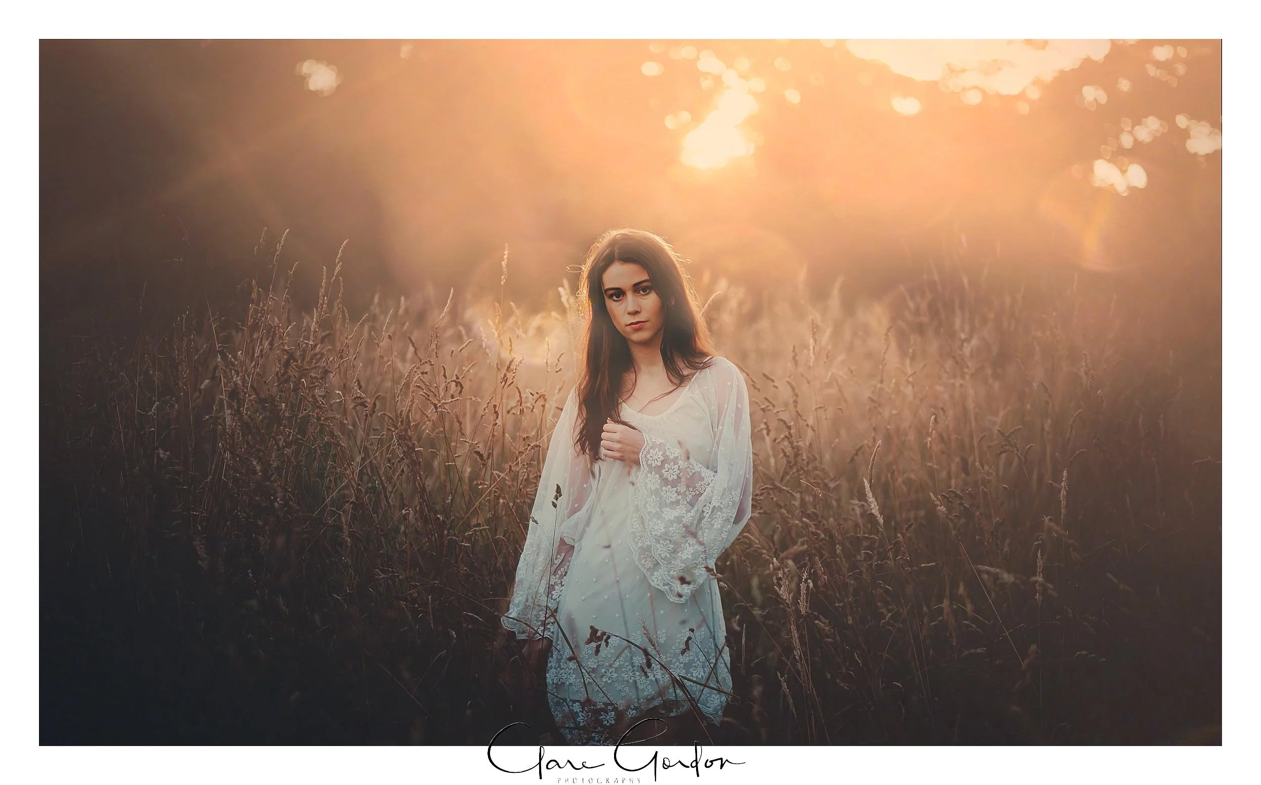 Golden hour portrait photography