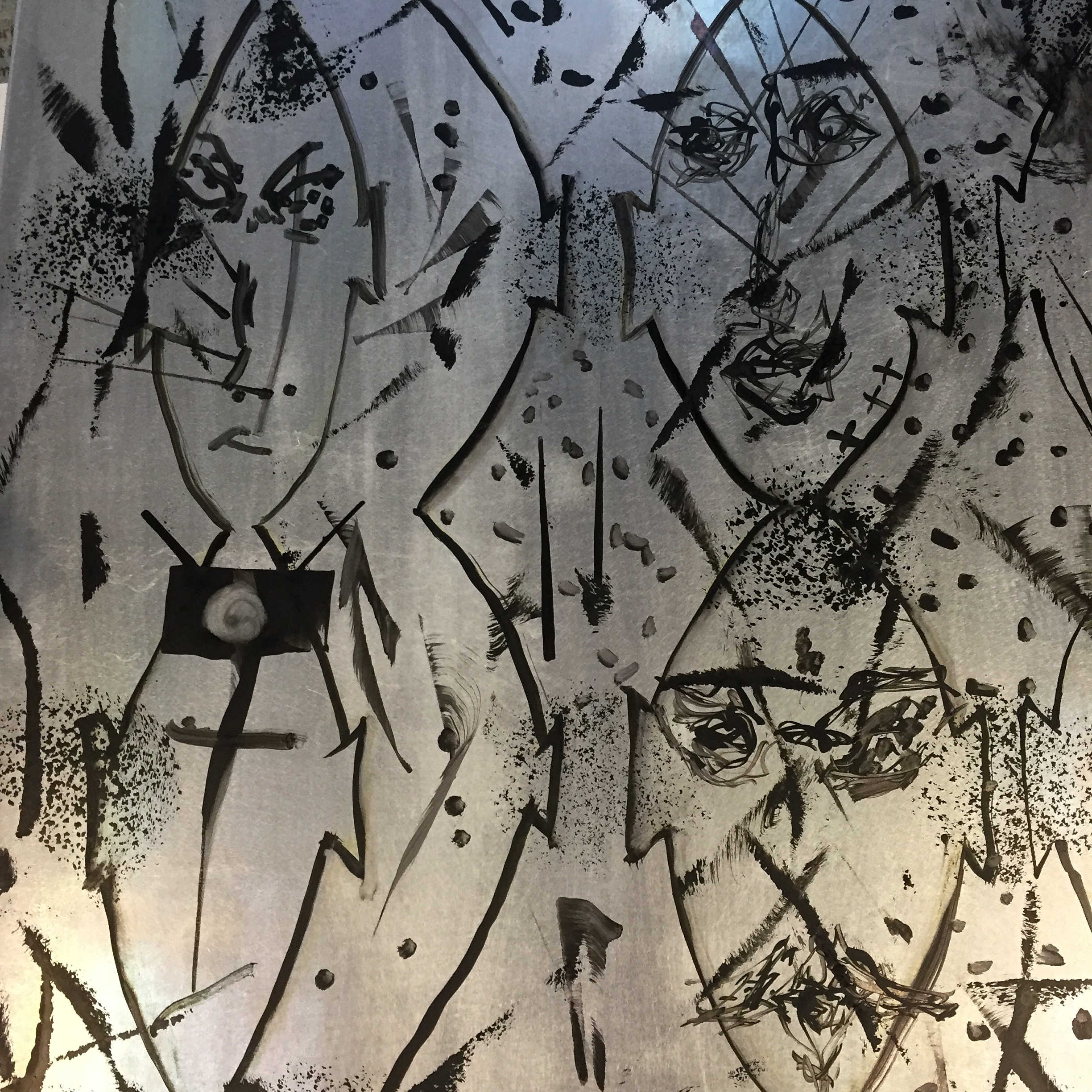 Who Am I? Detail of zinc plate