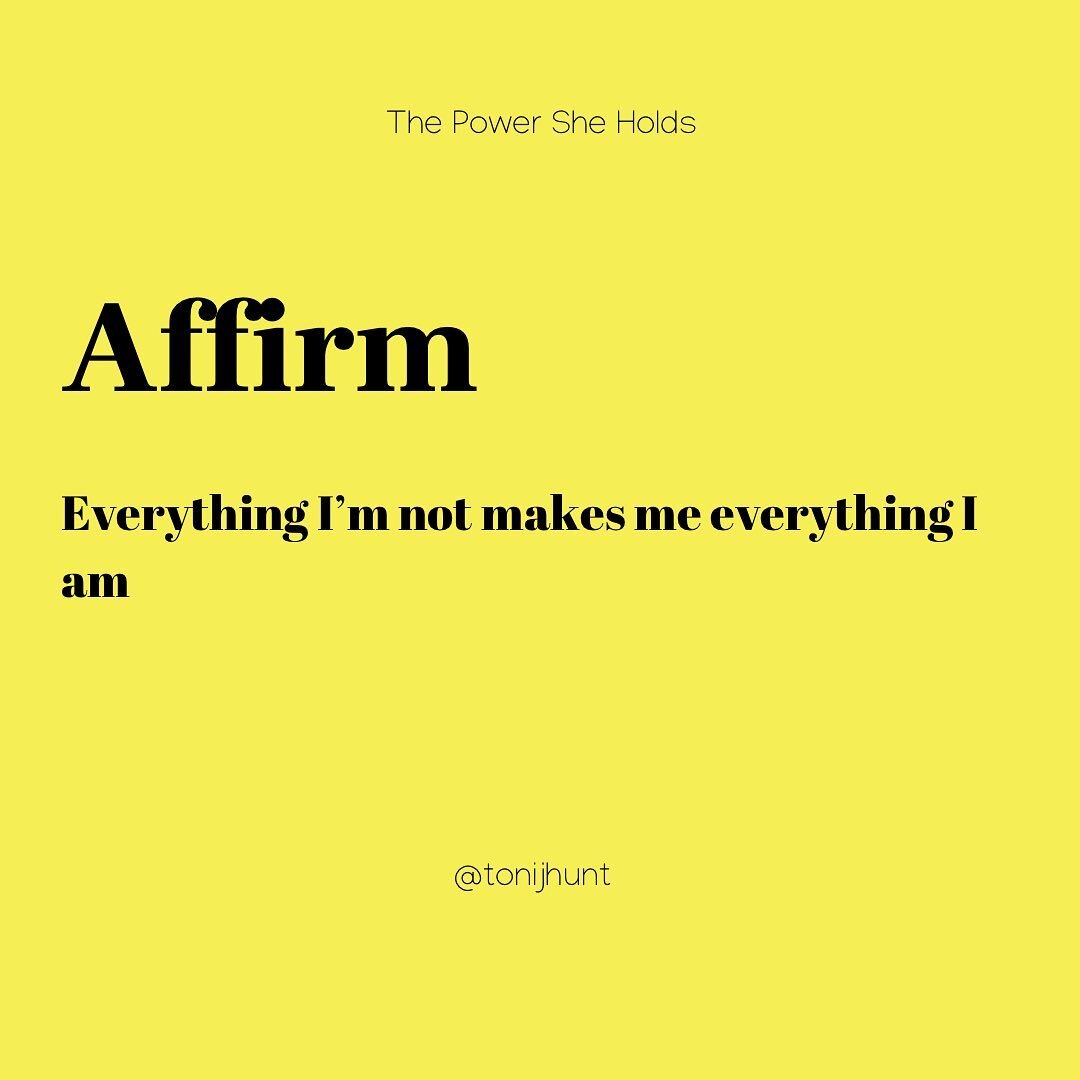 I am unique and I believe my experience can change the world 

Yep, I said it. Change the world.

Thinking small kept me small. When I ran away from the things about myself that I was embarrassed about it I shrunk. 

My experience made me vibrant and