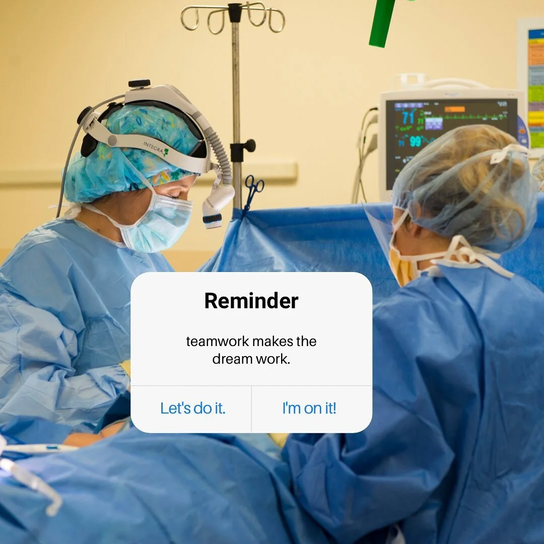 I&rsquo;m so fortunate to work alongside some great teammates. ⁣
⁣
Preparing and executing a surgery takes time and effort. We often have to coordinate each case weeks in advance.⁣
⁣
This holiday, I&rsquo;m especially thankful for the women and men o