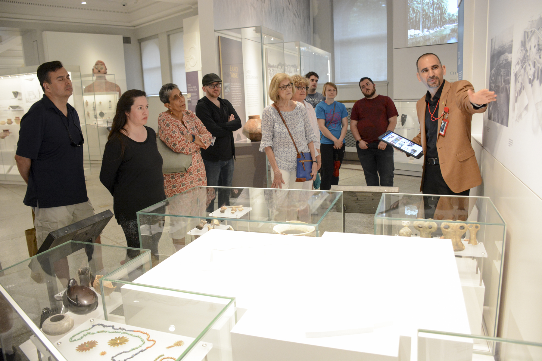 Yaroub Al-Obaidi describes some of the first human settlements at the site of Tepe Gawra. Image courtesy of the Penn Museum.