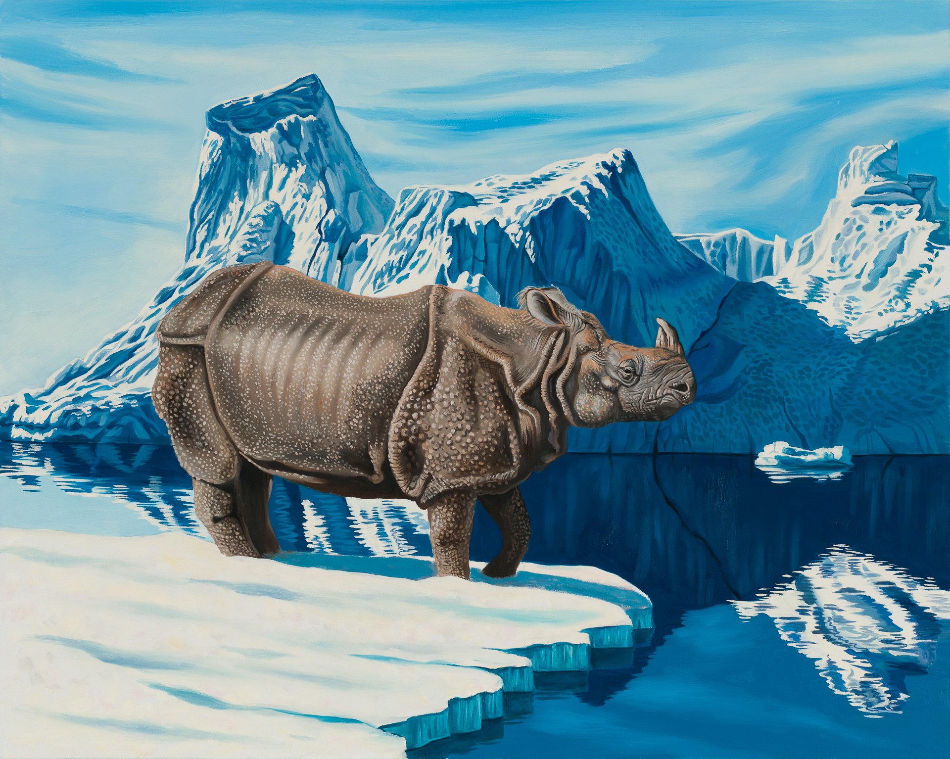 Indian Rhino on Ice