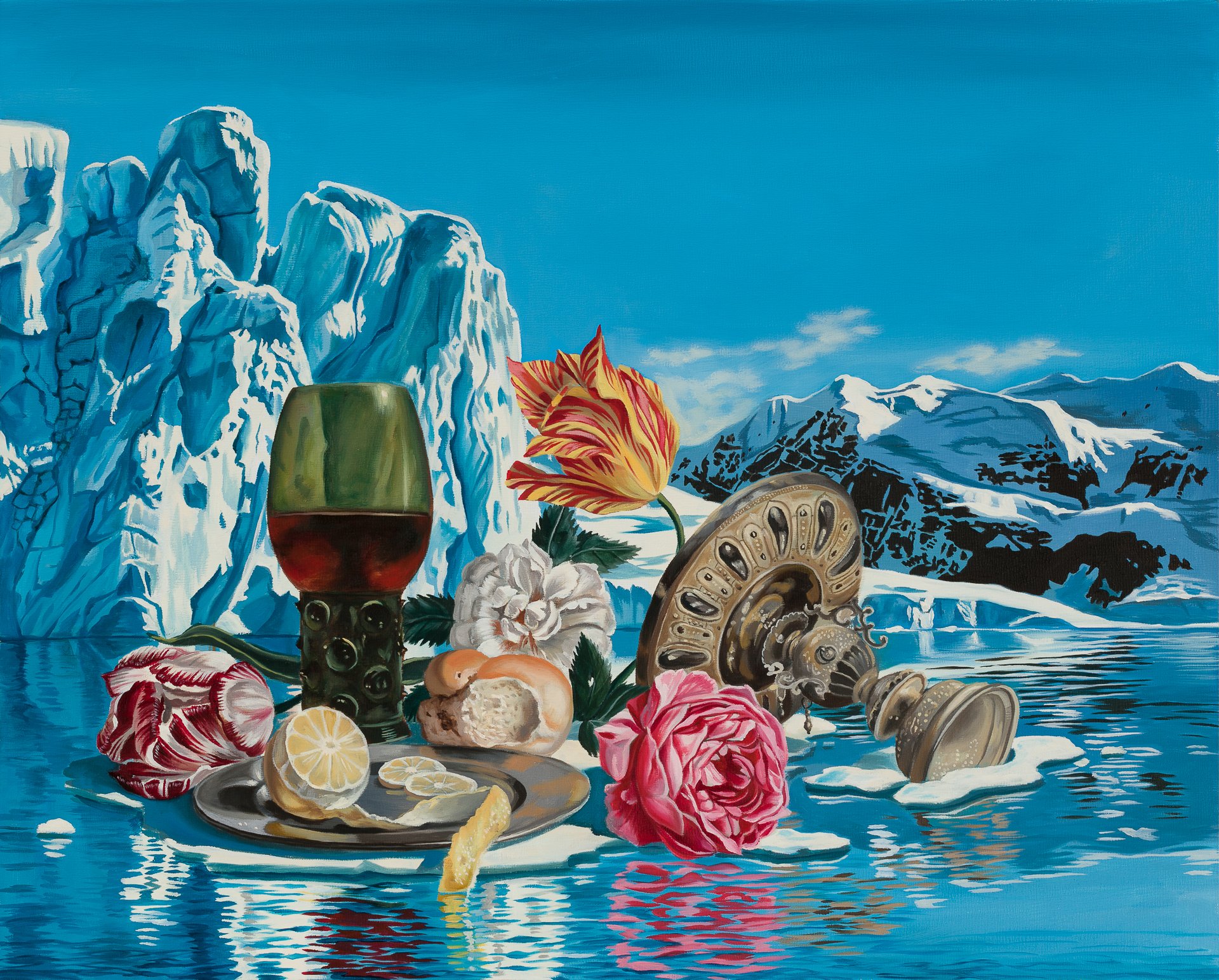 Still Life with Wine and Glaciers