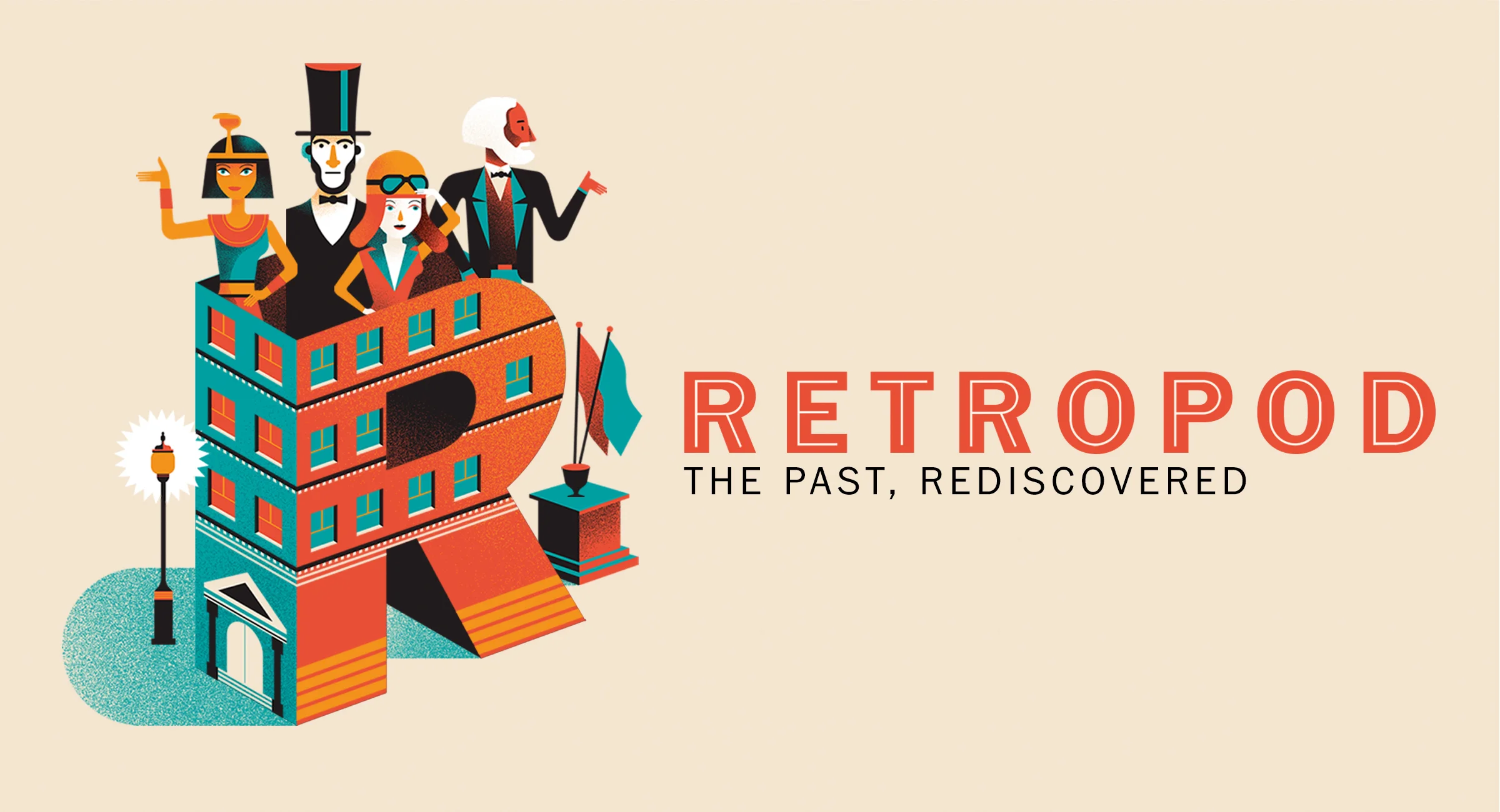 Retropod podcast series artwork. Credit: Gwen Kevaral for The Washington Post 