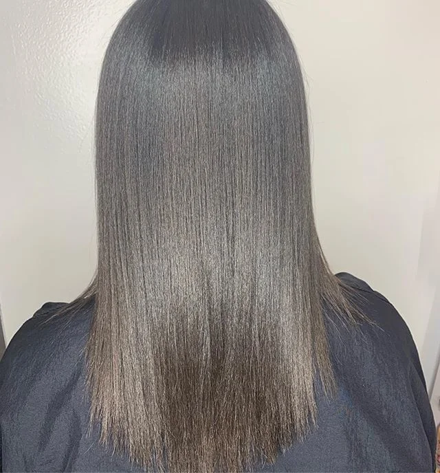 This beauty had a Affirm Relaxer done by your truly. I have been doing her relaxer for around 5 years now and the conditioner of her hair is astounding.

I always note where I started last to ensure the same area isn&rsquo;t being left with the produ