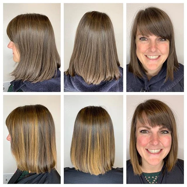 Top-Before, Bottom-After &mdash;&mdash;&mdash;&mdash;&mdash;&mdash;&mdash;&mdash;&mdash;&mdash;&mdash;&mdash;-This lovely lady has been a joy to be around since day one! She&rsquo;s so full of energy and character. She hasn&rsquo;t colored her hair s