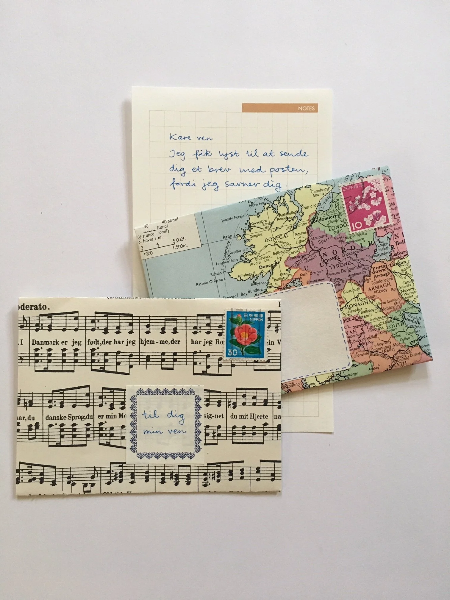 Skabelon til kuvert - gratis download