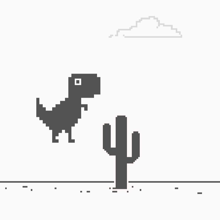 Chrome Dinosaur Game in Scratch, Chrome dino run Game