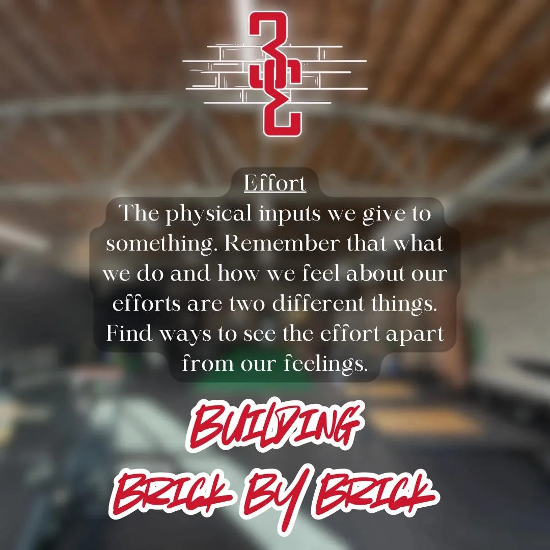 Building yourself- brick by brick.