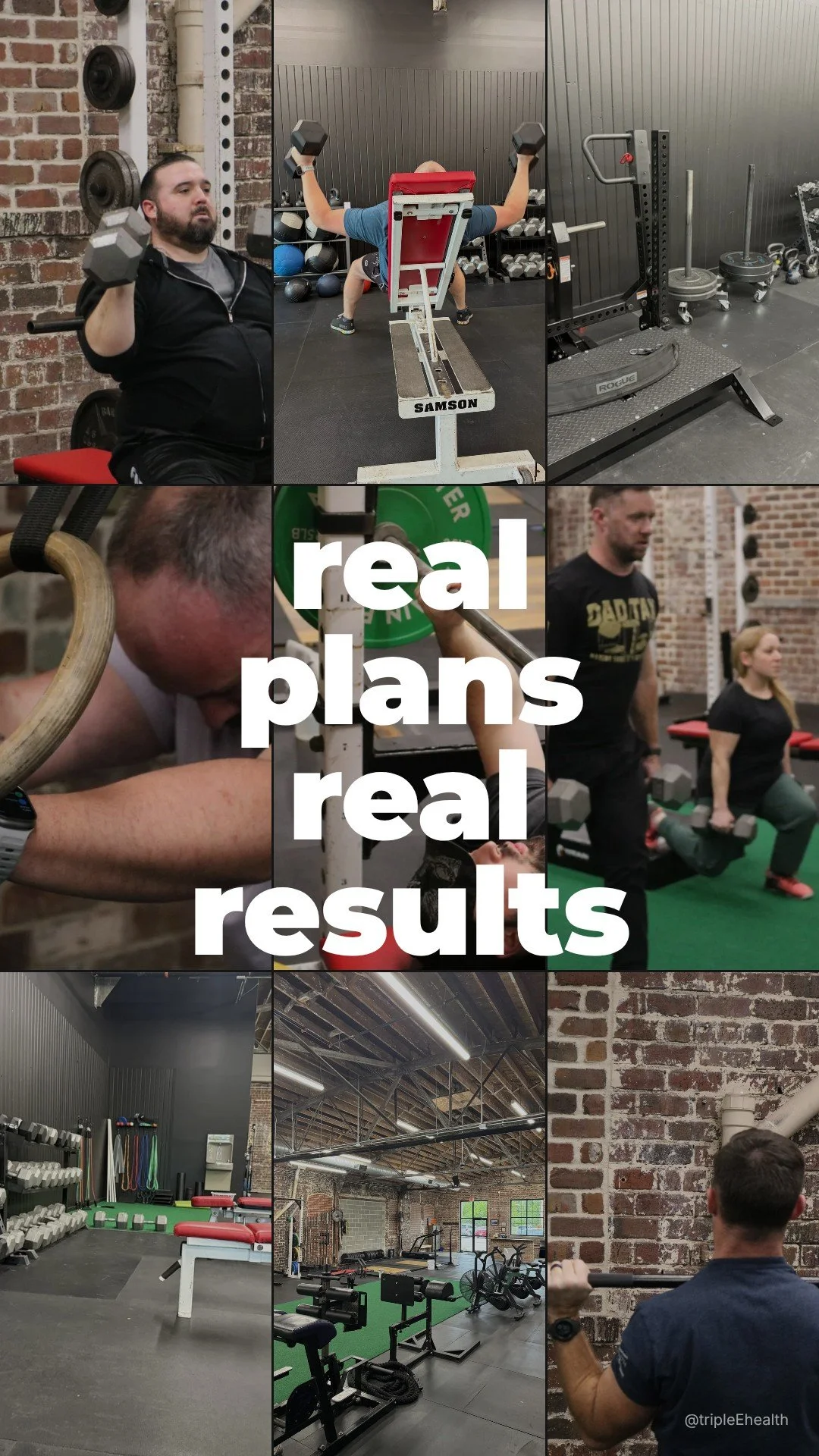 Real plans built around you.
Real results that last. 💪

#TripleEHealth
