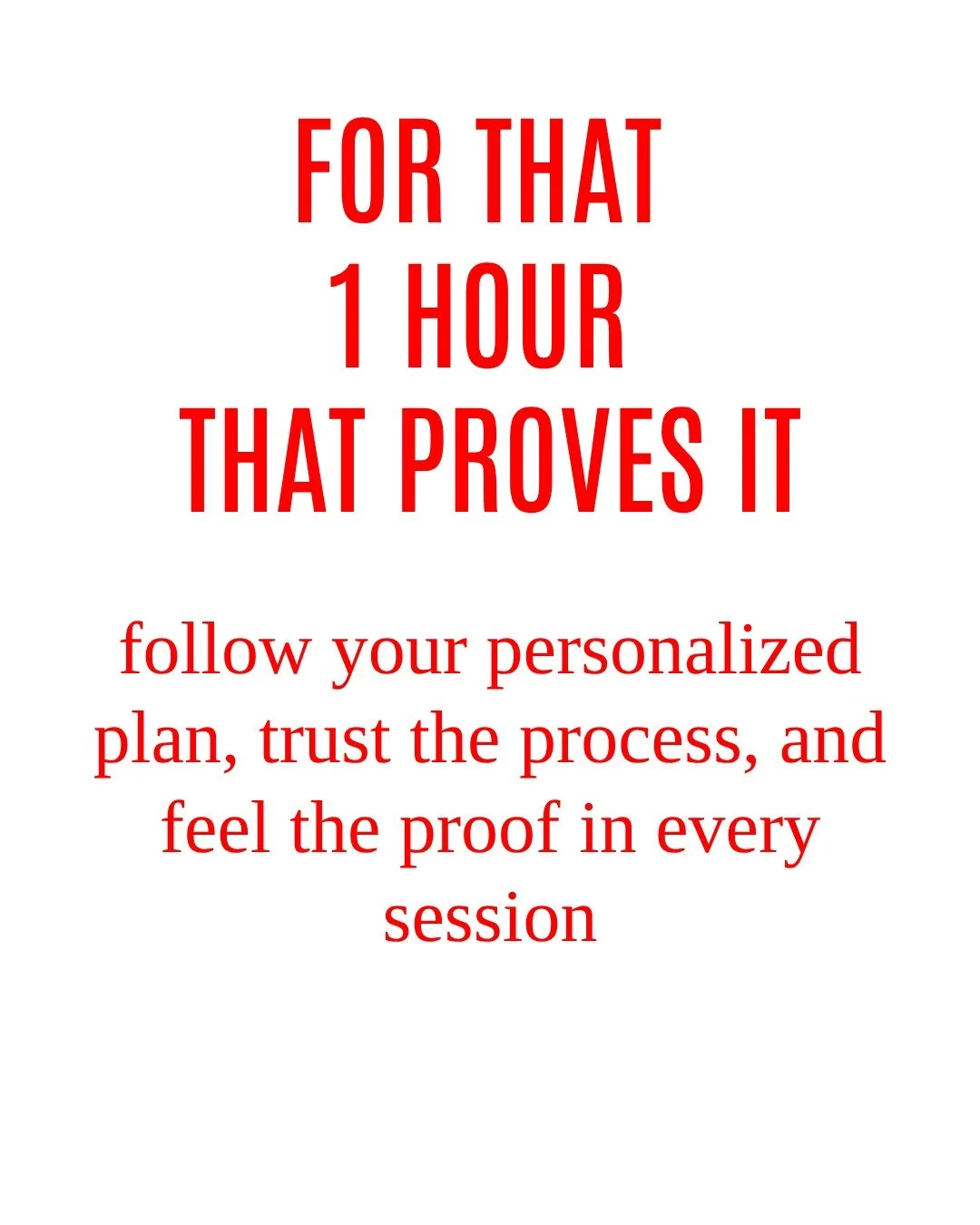 The proof is never in how hard the hour felt. It is in the progress made over the weeks. That is what confirms the effort was worth it. Schedule a free consultation to discuss your health and fitness goals.