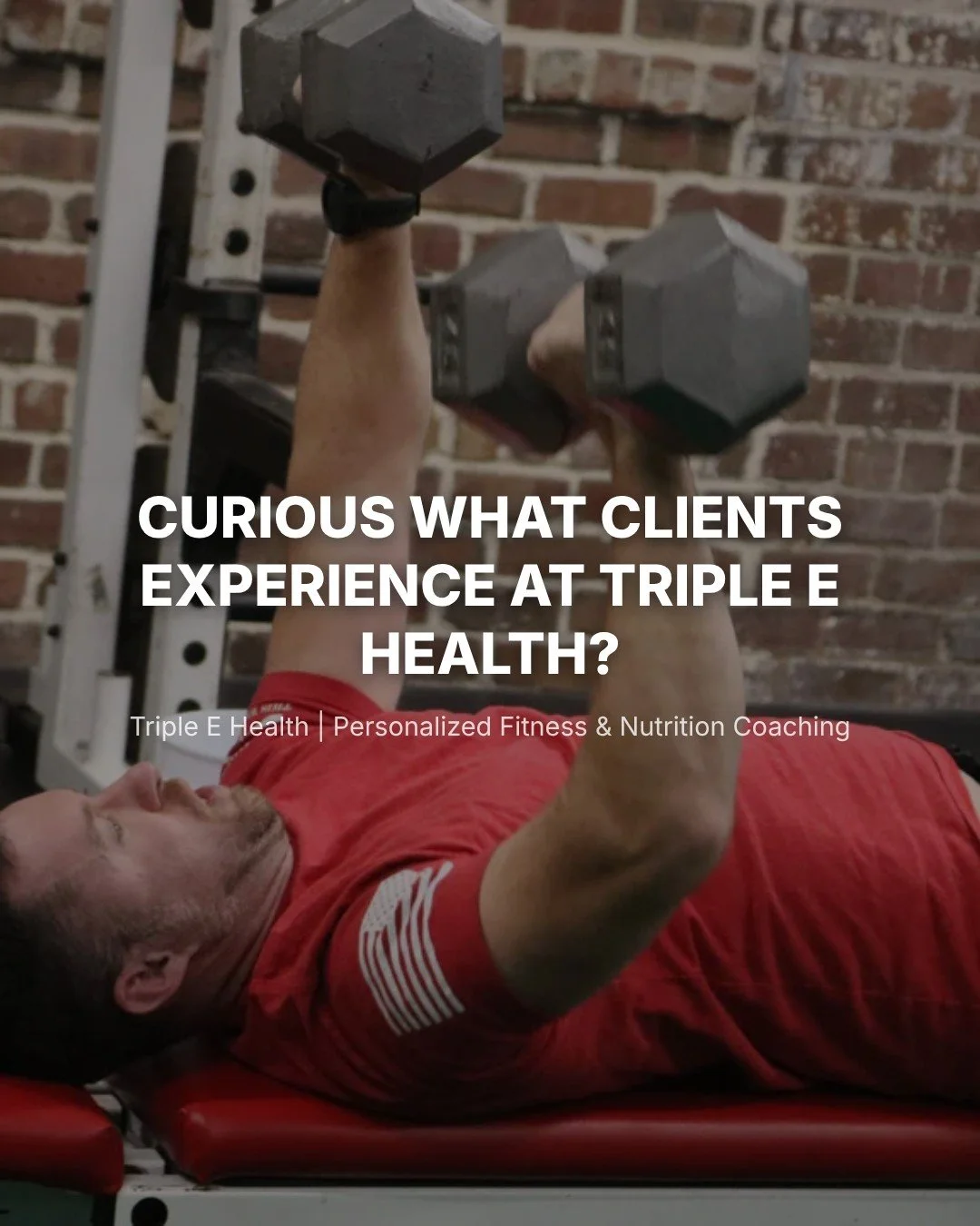 Every client's experience with Triple E Health looks a little different, because every plan is built around their own goals, schedule, and starting point.

Some want structured workouts. Some want nutrition guidance. Some want both, plus support alon