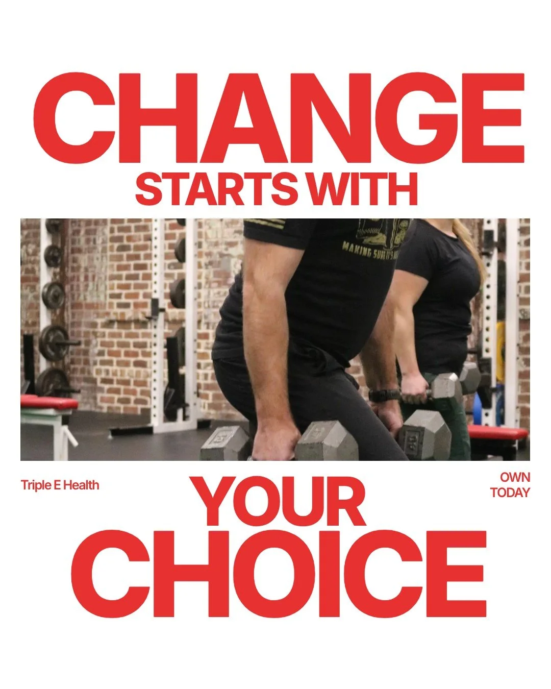 Change starts with your choice. 📅

What's the one choice you're making today?