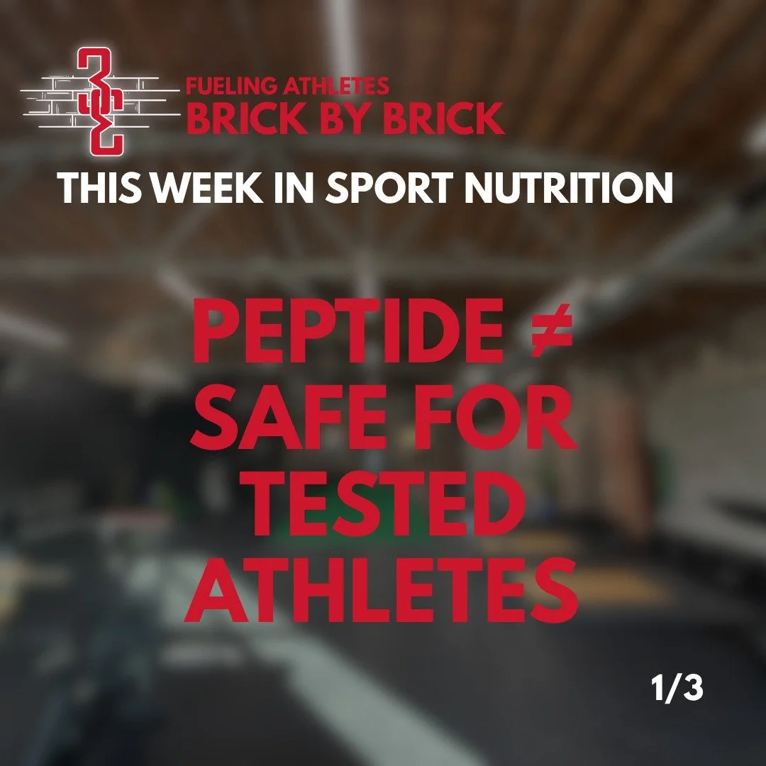 ⚠️Tested athletes: the word "peptide" on a supplement label is a warning sign.⚠️

Save this for your teammates. Have you ever checked a supplement against a banned-substance list?

Peptide products are everywhere right now, sold for muscle,