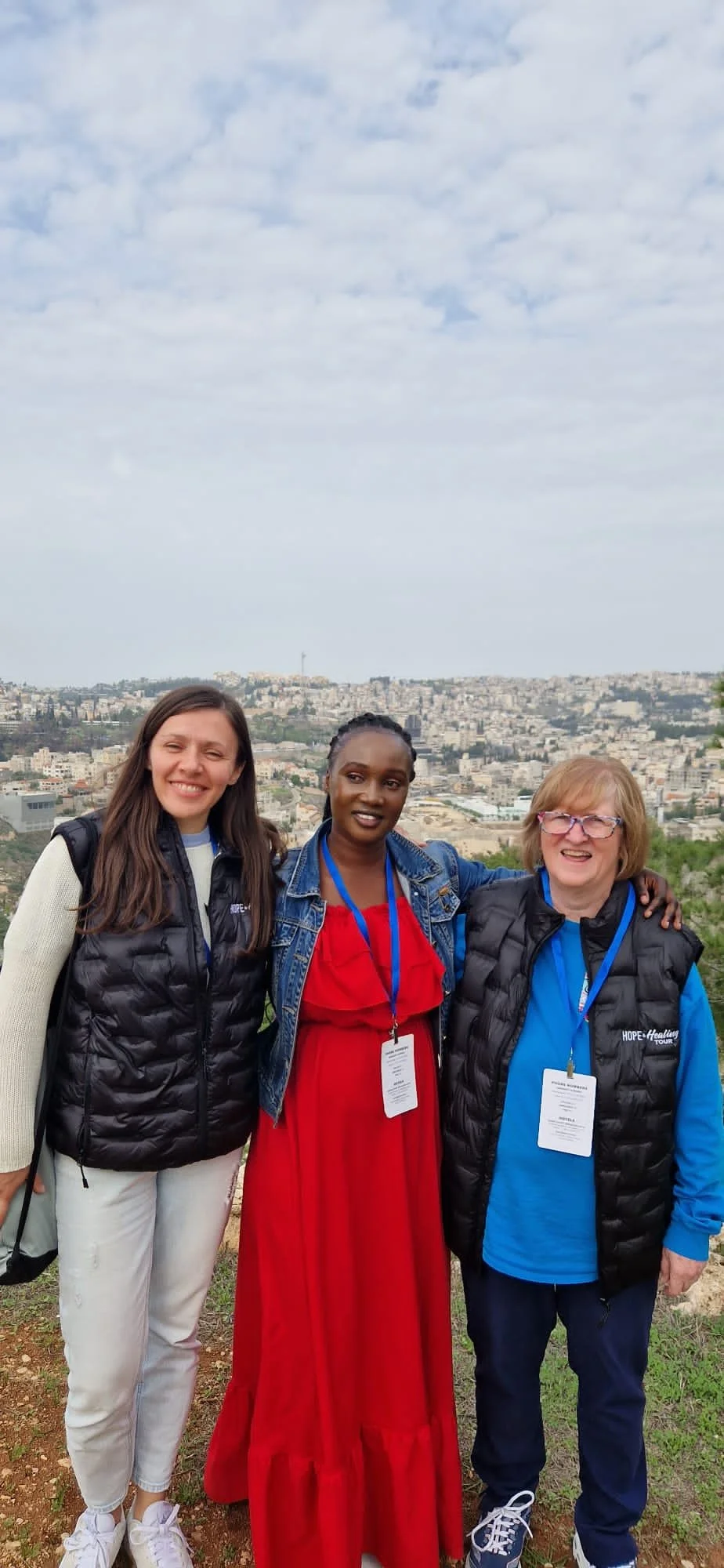   With new friends from Germany and Kenya (respectively) in Nazareth.