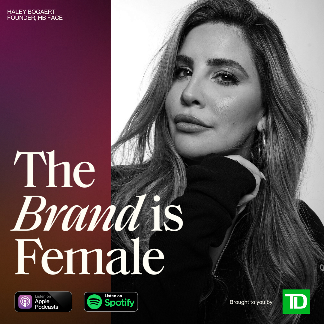 The queen of eyebrows takes the beauty space by storm, with Haley Bogaert