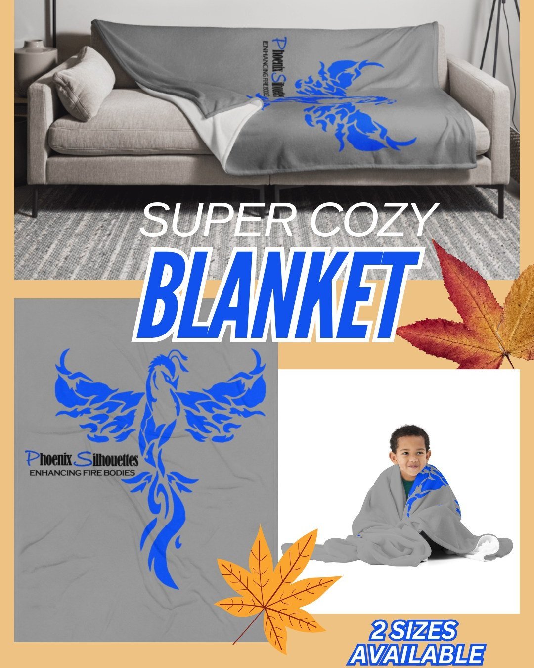 The CHILL is in the AIR (finally catching Fall Temps in Texas)!!
This COZY COMFY BLANKET is available in 2 sizes. Order yours TODAY!!
**This is a CUSTOM ORDER. Please read DETAILS**

#CuffinSeason #CozyAtHome #comfyblanketsarethebest #phoenixsilhouet