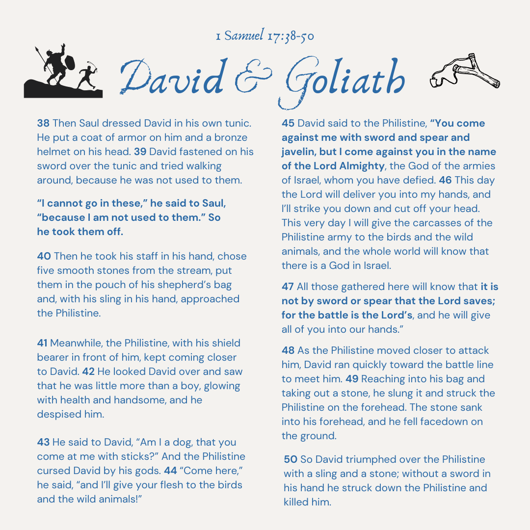 Sam 17 Your Battle, God's Battle: A devotion on 1 Samuel 17 — Project Arctos