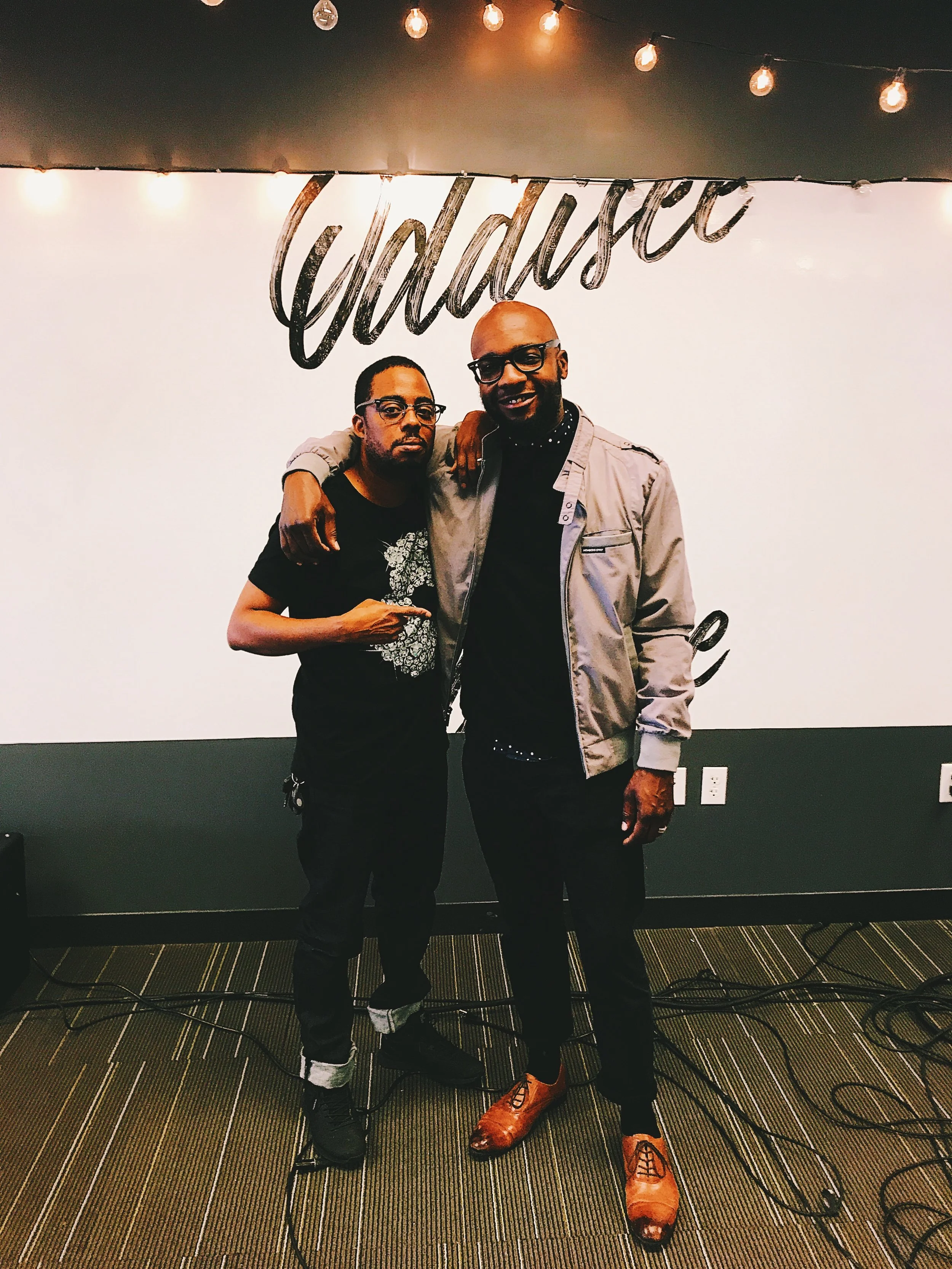 with BJ at PANDORA offices