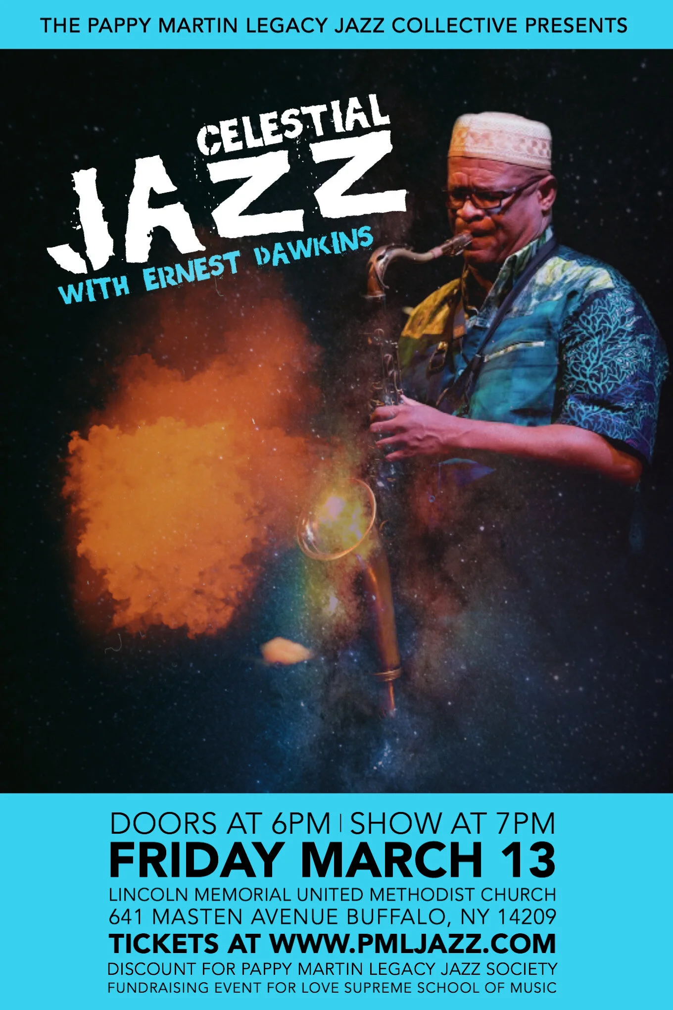 Celestial Jazz Concert Ticket - March 13, 2020