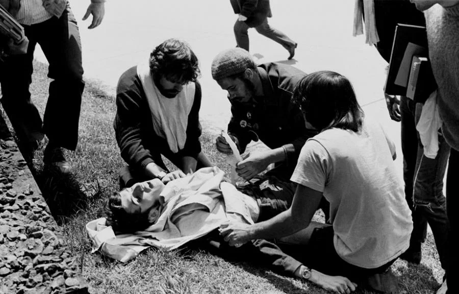 John Cleary was shot in the chest by a member of the Ohio Ntiona; Guard. He survived. Howard Ruffman/Getty Images
