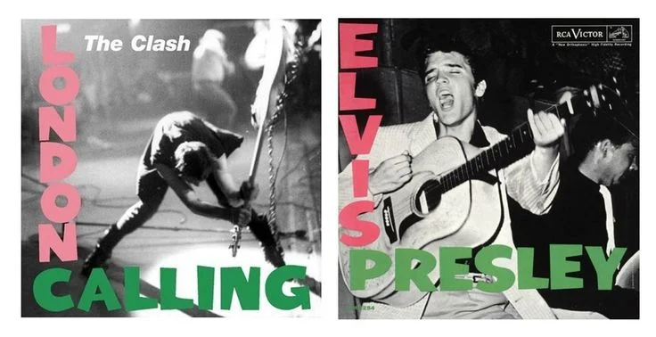 Styling your album cover after the cover from Elvis Presley’s debut album takes some courage.