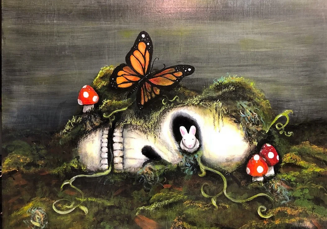 2017 Acrylic on wood panel  18 x 24  