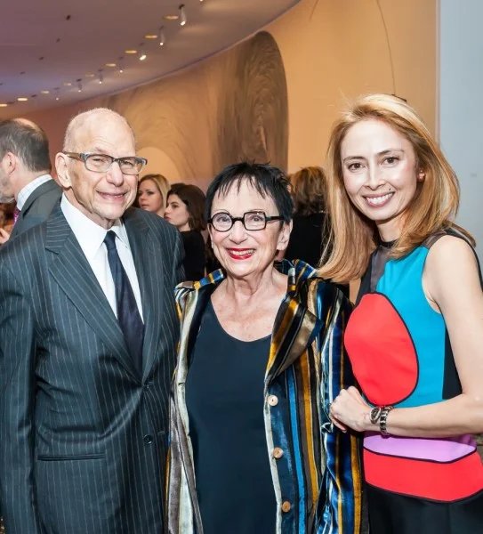 Aaron and Barbara Levine with Hirshhorn Director Melissa Chiu. Photo © Tony Powell,