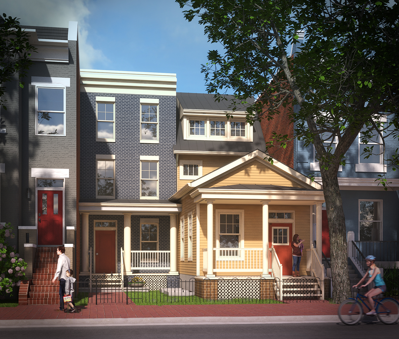 Shotgun House - 1229-1231 E Street SE - Washington, DC