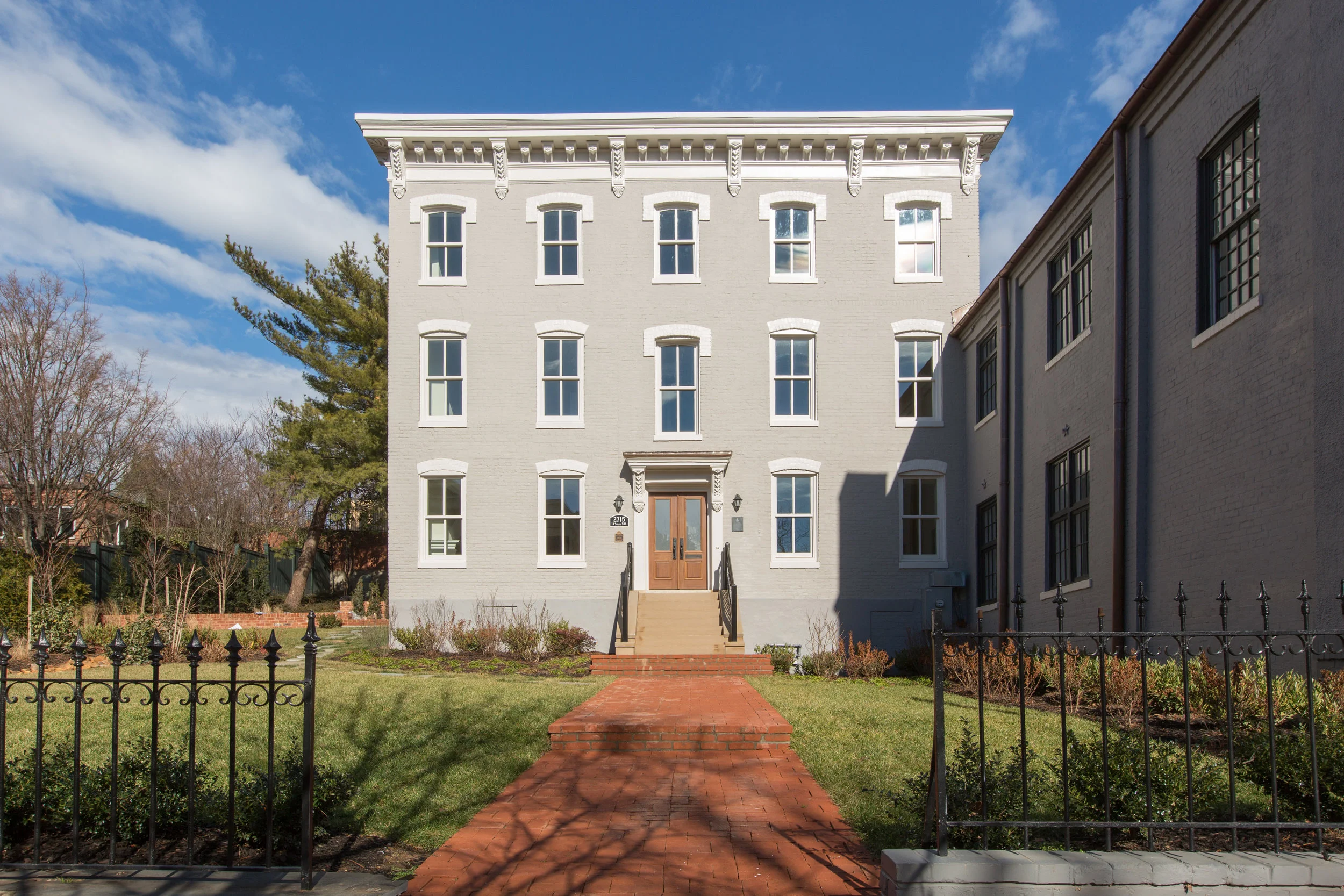 Historic façade of 2715 N Street NW