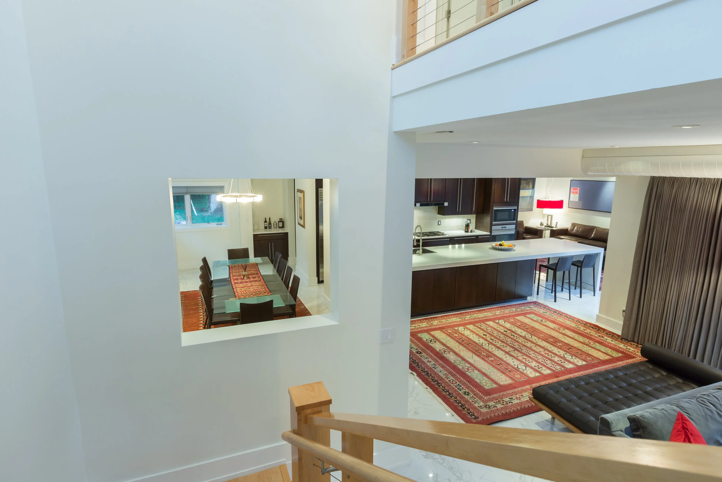 View from staircase