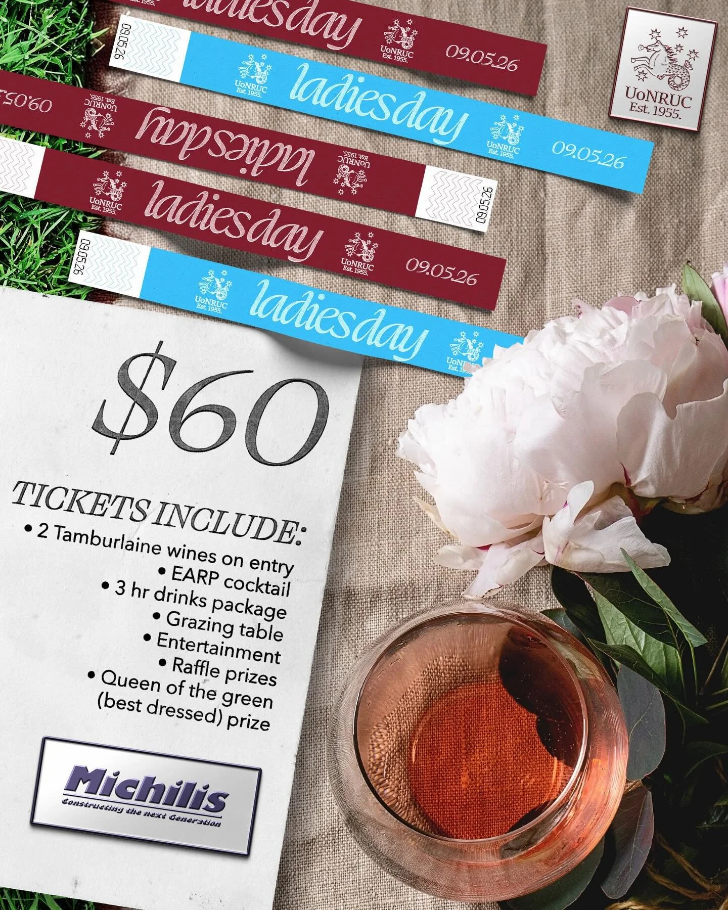 L-L-Ladies 💃

Tickets are officially LIVE and already getting snapped up 👀 This is shaping up to be an absolute cracker of an event as we aim to go even bigger and better than last year.

A For just $60, you get:
✨ VIP access to the Ladies Area
🍷 