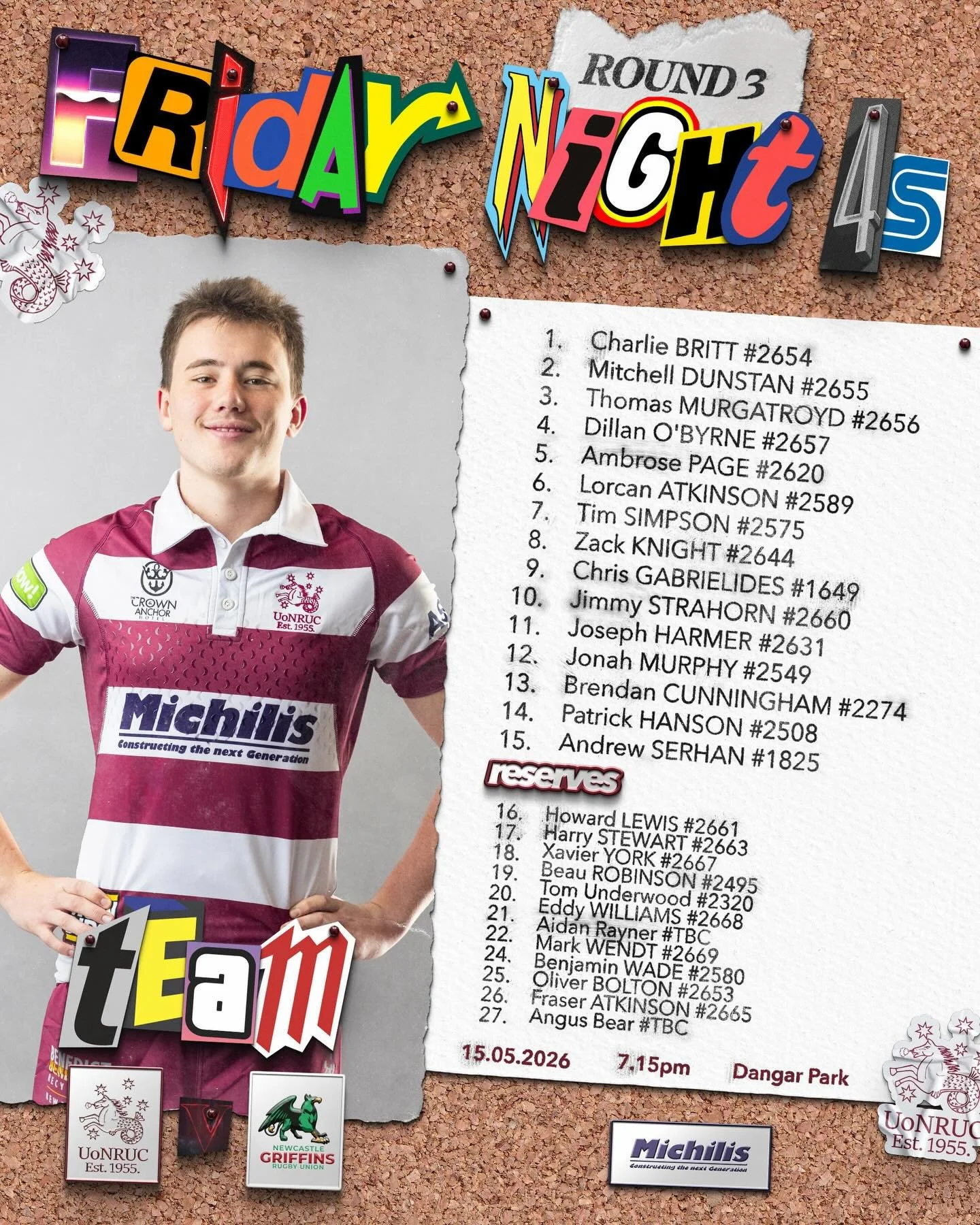 FN4&rsquo;s take on Griffins at Dangar Park tonight. 
Be sure to get there tonight to support some seahorses this weekend in rugby. 

@seahorsejuniorrugbyunionclub also kick off at home at Ray Watt Oval at 8:20am tomorrow. They play 4 mini games. We 