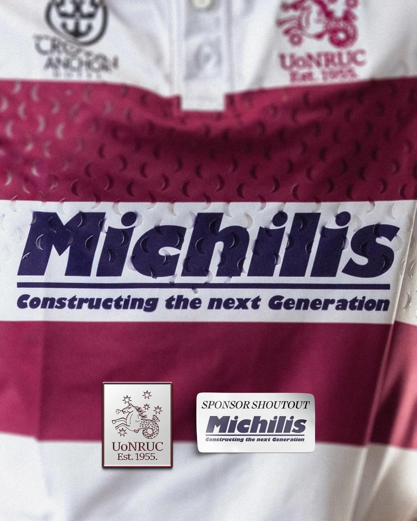 Sponsor Spotlight 🔦

A huge thank you to our Platinum Sponsor, Michilis.

Mark and Tom Michilis (#2500) have backed Uni Rugby since 2021 and have become part of the furniture around the club ever since. Their support has gone far beyond sponsorship,