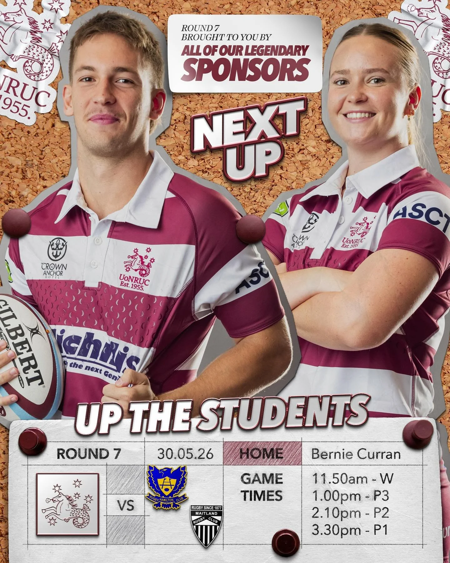 30th June | Sponsors Round 💼🍻

This weekend is about saying thank you to the people and businesses who keep Uni Rugby alive. Running a club like ours takes an enormous amount of support behind the scenes, and quite simply, this club would not exist