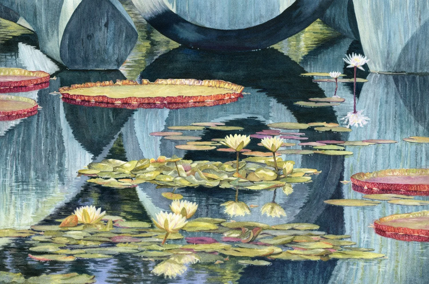 Henry Moore Meets Monet © Lorraine Watry