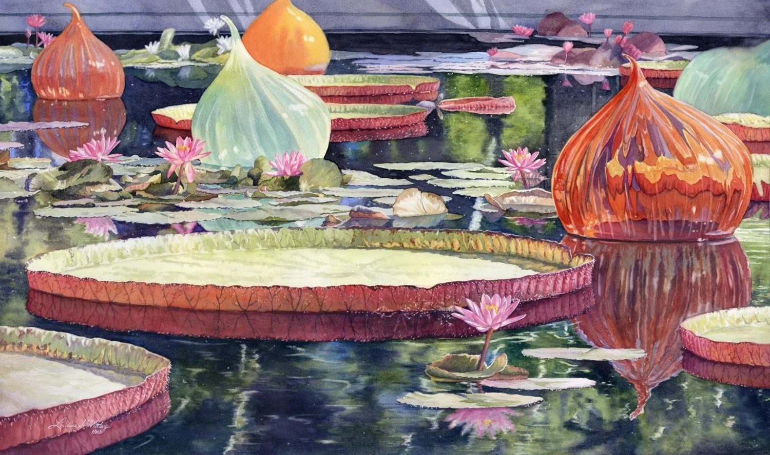 Lilies and Glass Globes © Lorraine Watry