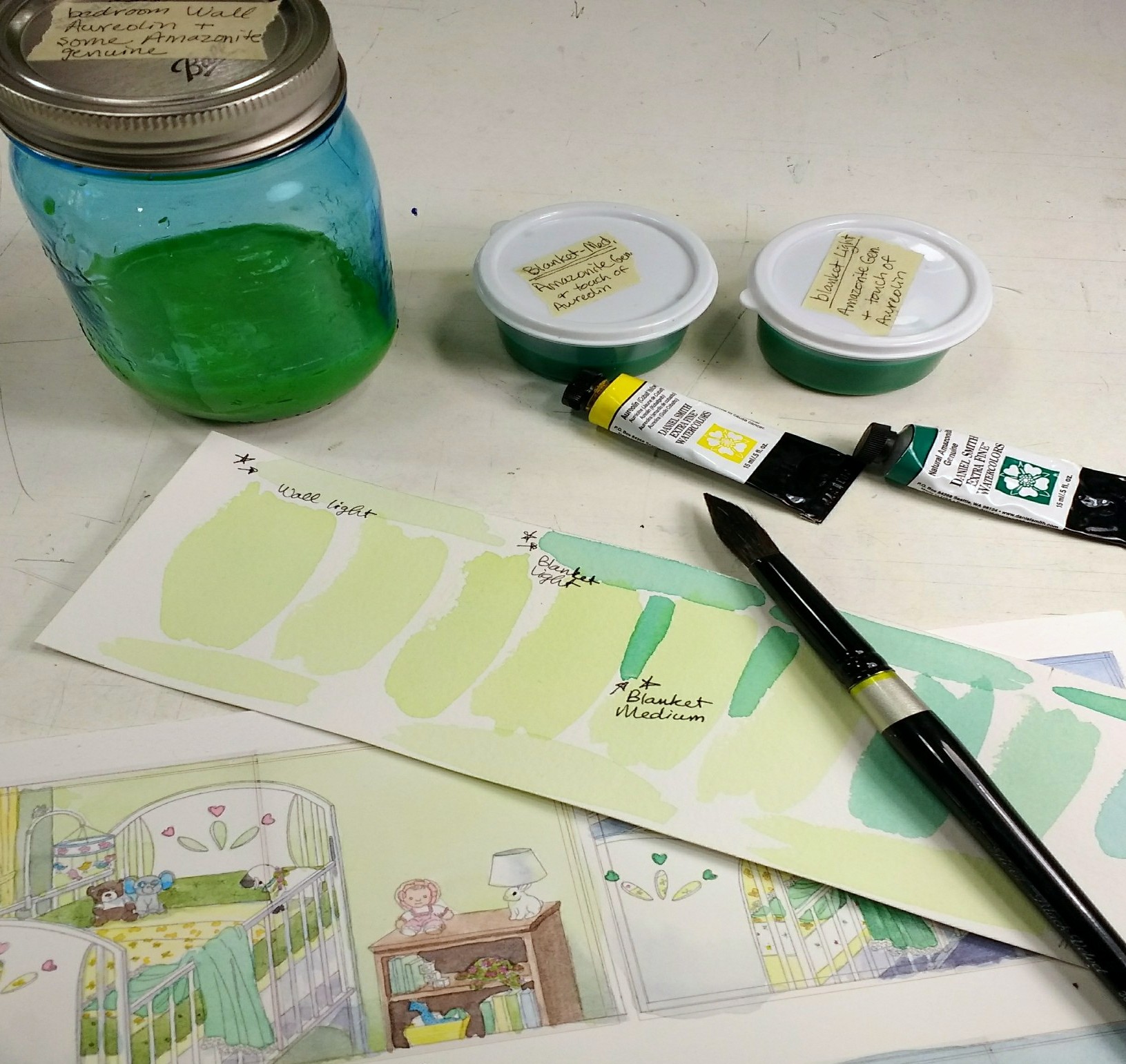 How to produce a children's book - Painting With Watercolors
