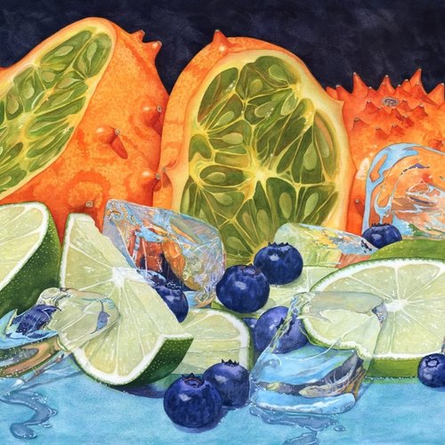 Watercolor - Fancy Glass by Lorraine Watry — Lorraine Watry Studio
